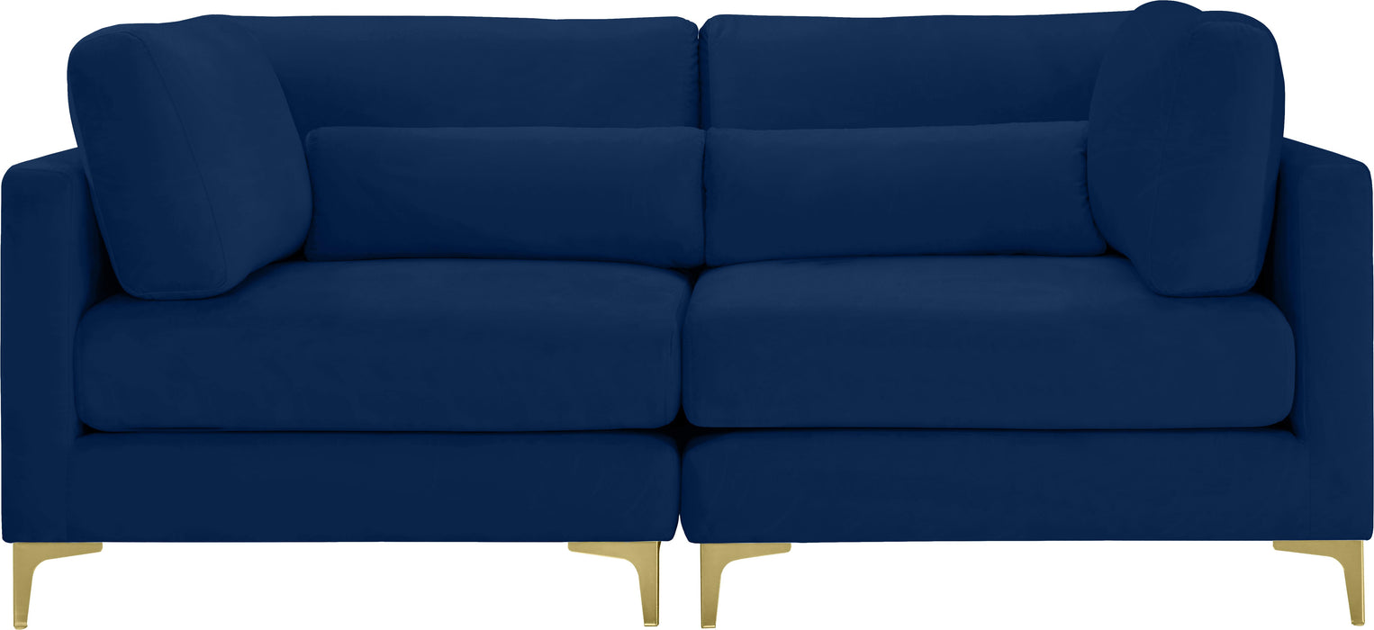 Julia Navy Velvet Modular Sofa