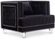 Lucas Black Velvet Chair image