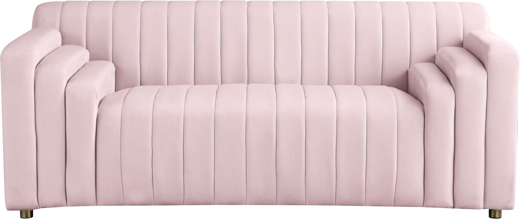 Naya Pink Velvet Loveseat - D&N Furniture (PA)