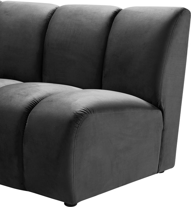 Infinity Grey Velvet 8pc. Modular Sectional - D&N Furniture (PA)