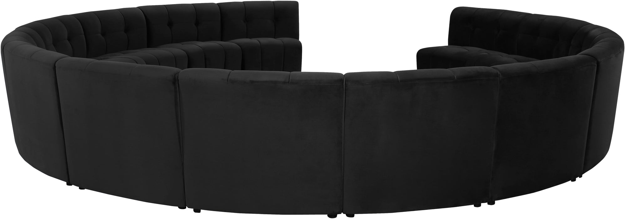 Limitless Black Velvet 14pc. Modular Sectional - D&N Furniture (PA)