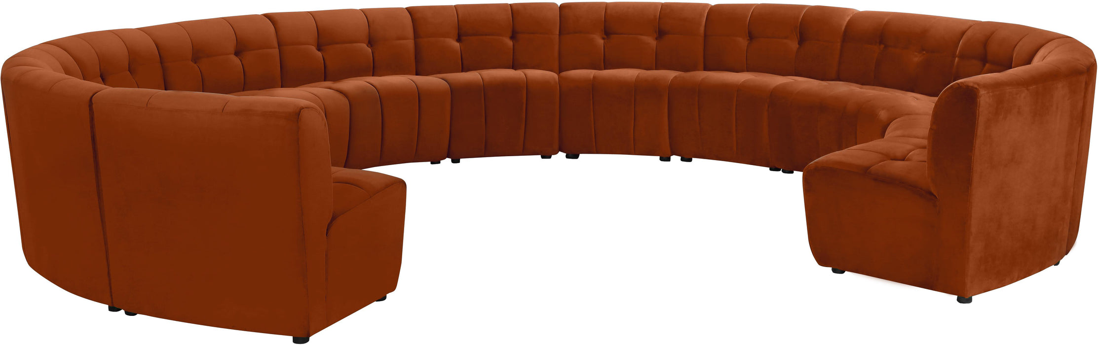 Limitless Cognac Velvet 13pc. Modular Sectional - D&N Furniture (PA)