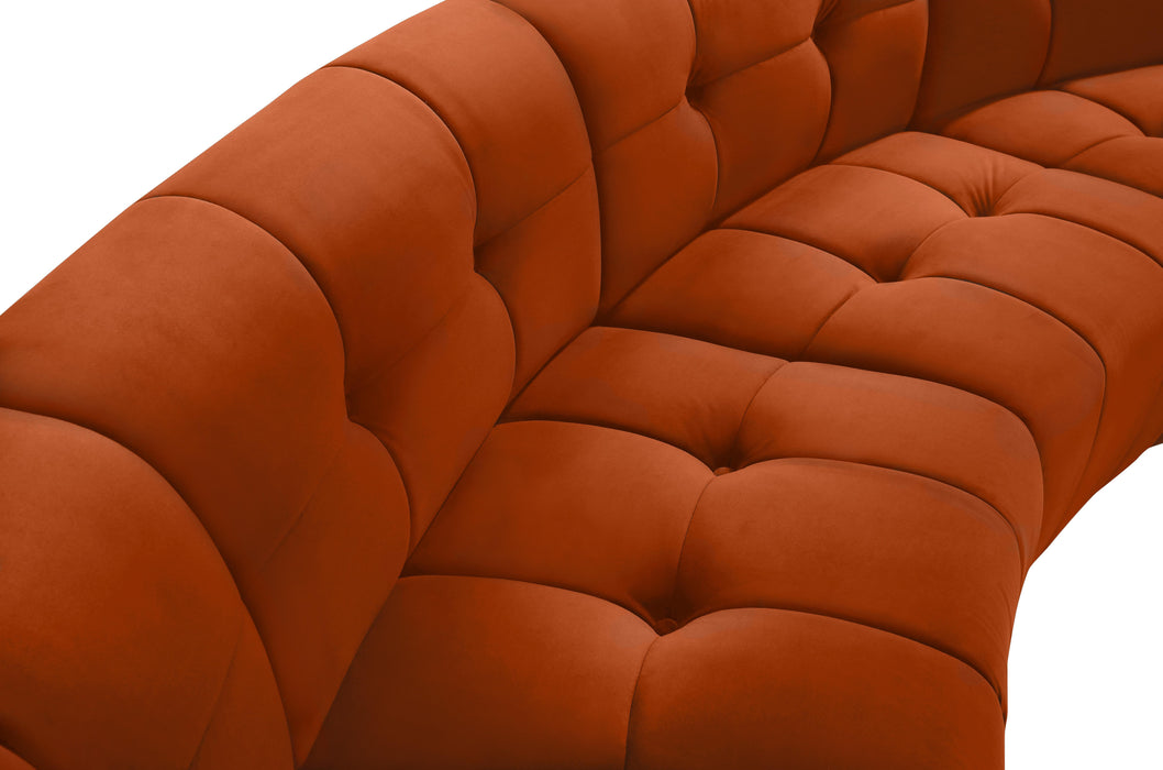 Limitless Cognac Velvet 6pc. Modular Sectional - D&N Furniture (PA)
