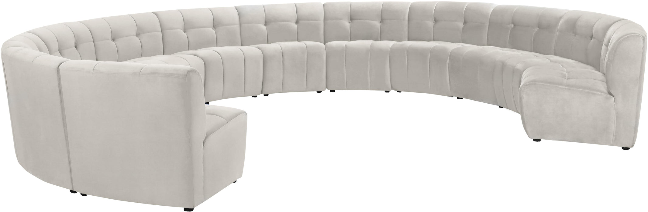 Limitless Cream Velvet 12pc. Modular Sectional - D&N Furniture (PA)