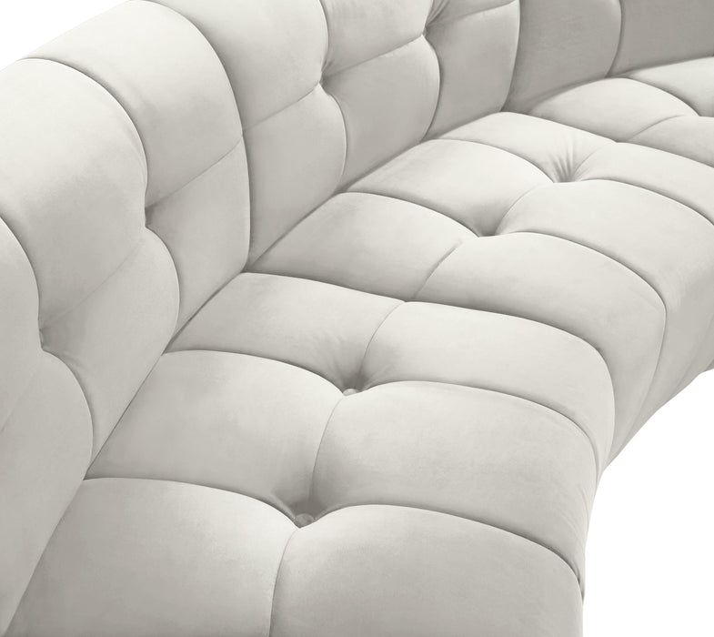 Limitless Cream Velvet 2pc. Modular Sectional