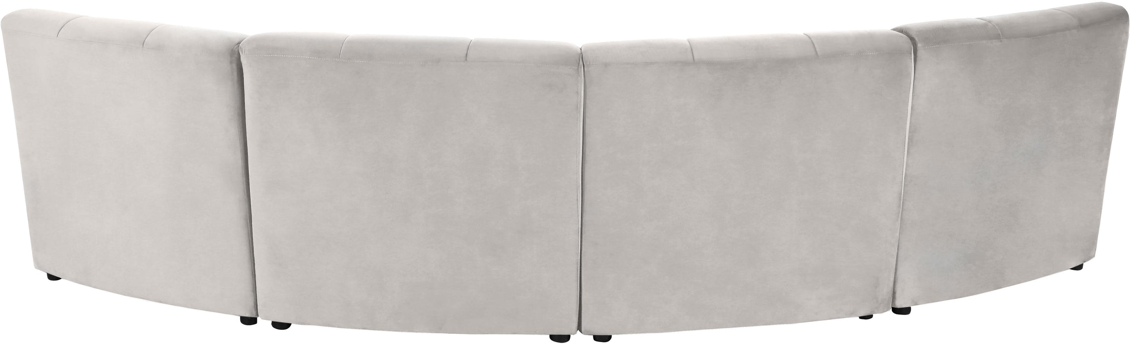 Limitless Cream Velvet 4pc. Modular Sectional - D&N Furniture (PA)