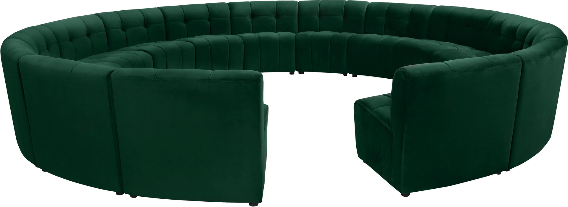 Limitless Green Velvet 15pc. Modular Sectional - D&N Furniture (PA)