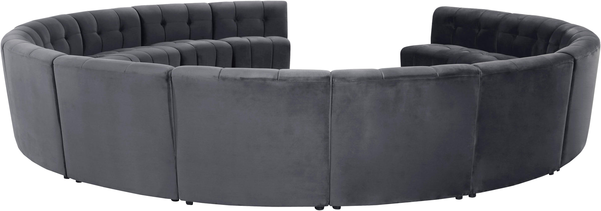 Limitless Grey Velvet 14pc. Modular Sectional - D&N Furniture (PA)