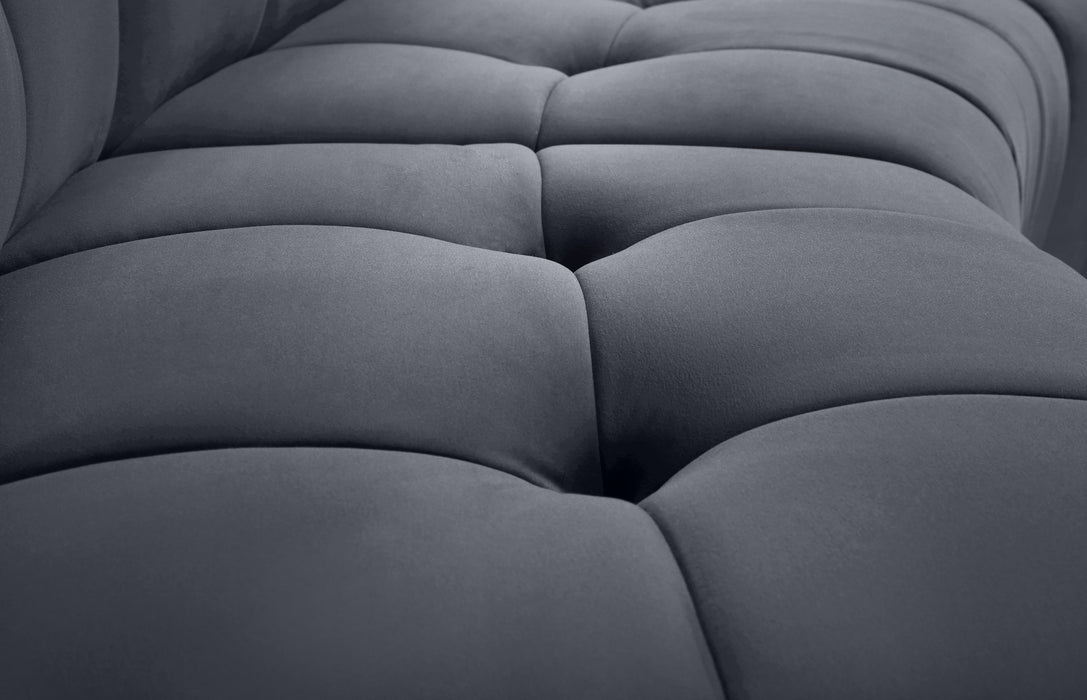 Limitless Grey Velvet 13pc. Modular Sectional - D&N Furniture (PA)
