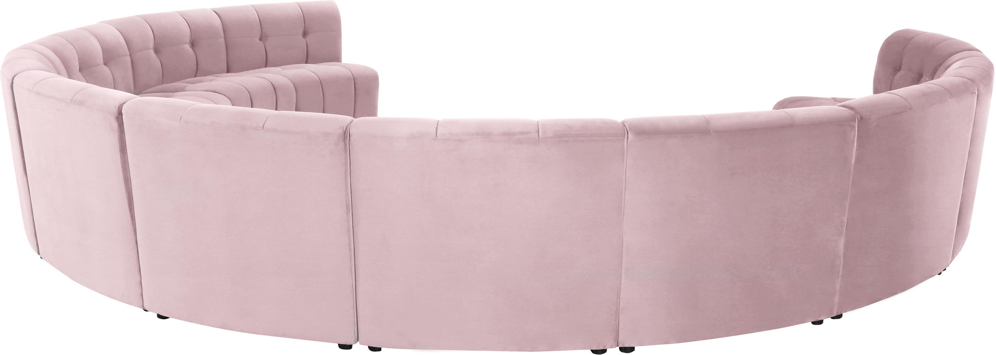 Limitless Pink Velvet 11pc. Modular Sectional - D&N Furniture (PA)