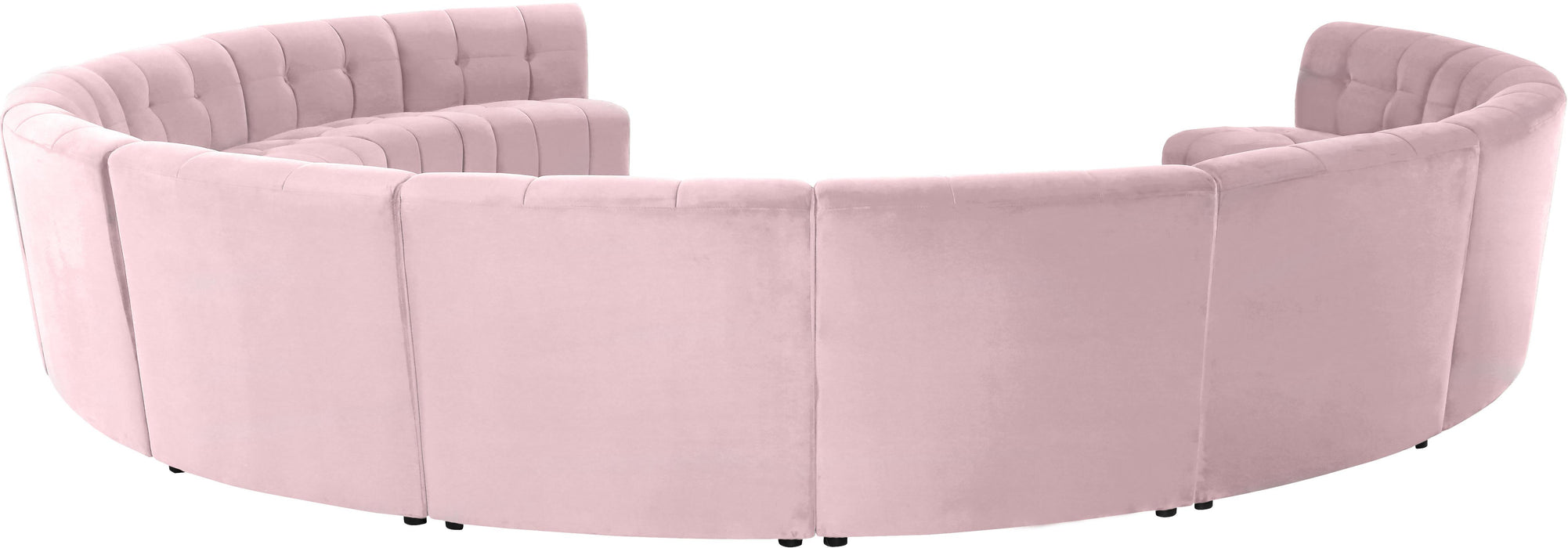 Limitless Pink Velvet 12pc. Modular Sectional - D&N Furniture (PA)