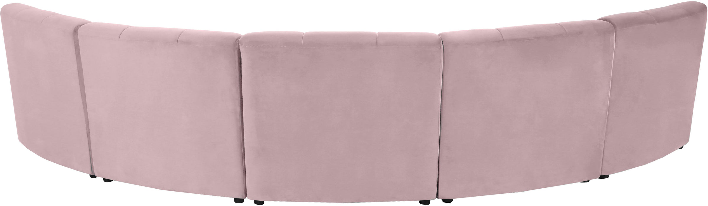 Limitless Pink Velvet 5pc. Modular Sectional - D&N Furniture (PA)