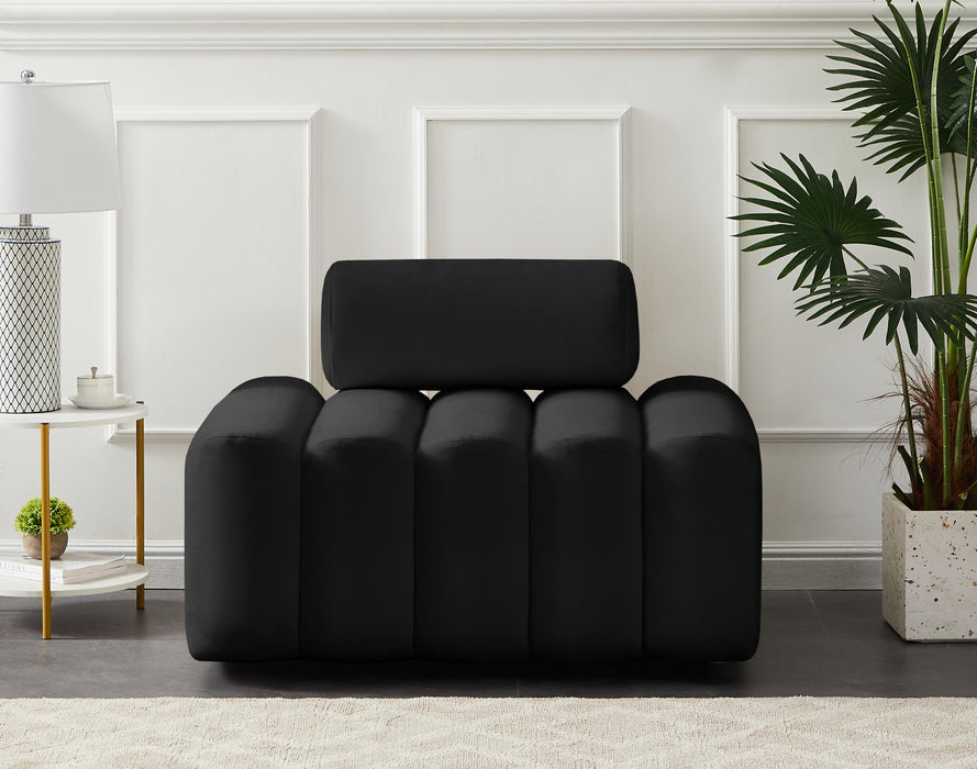 Melody Black Velvet Chair