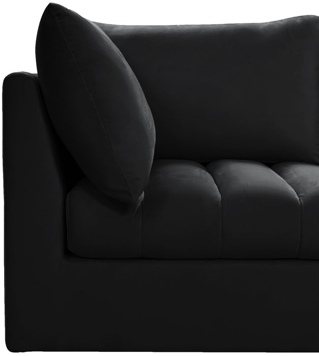 Jacob Black Velvet Modular Sofa