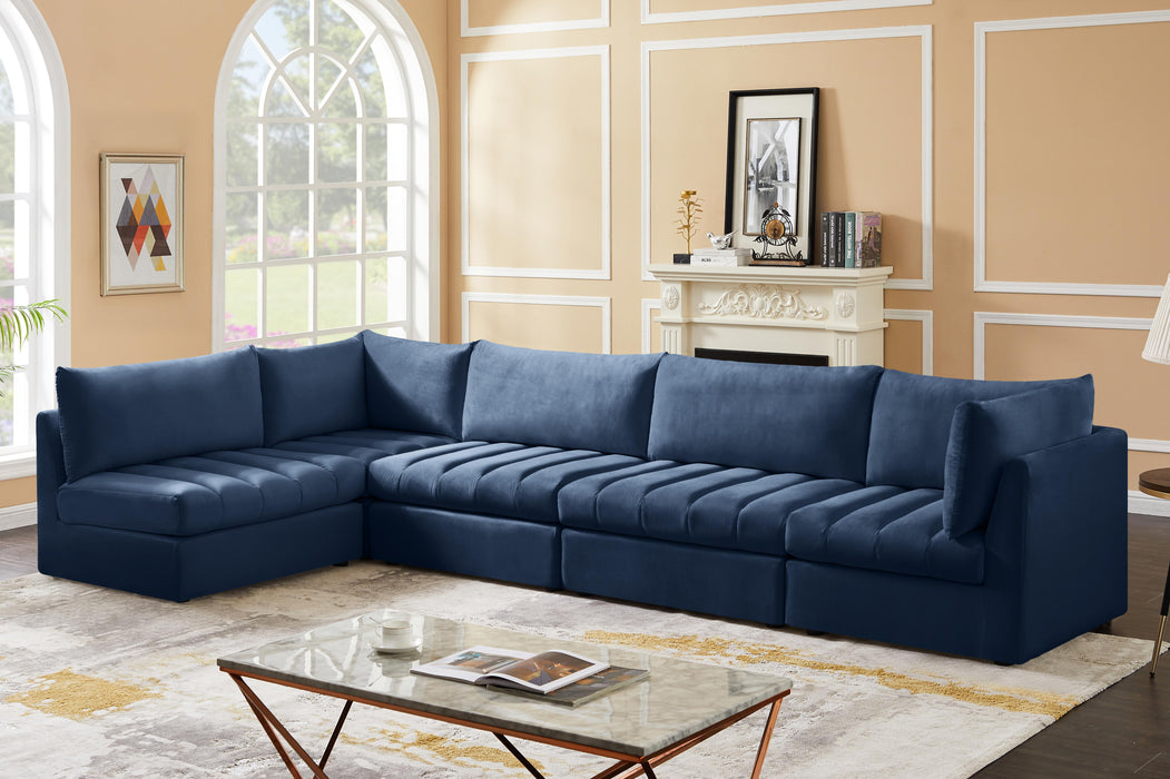 Jacob Navy Velvet Modular Sectional