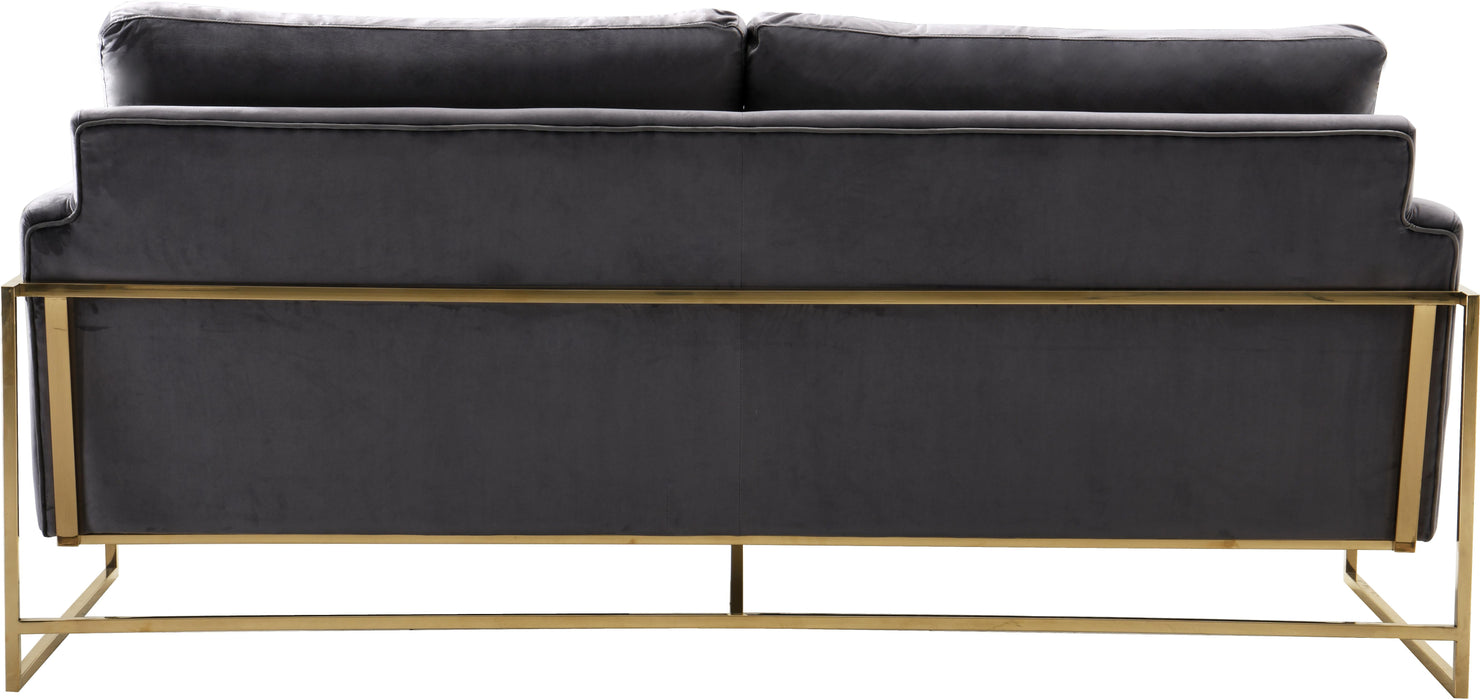 Mila Grey Velvet Sofa - D&N Furniture (PA)