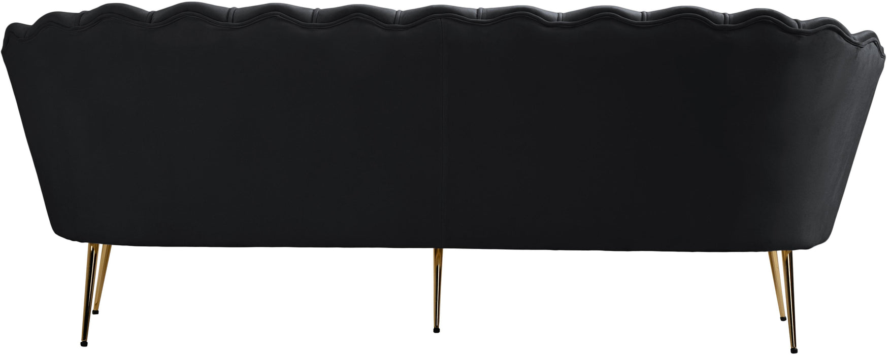 Gardenia Black Velvet Sofa - D&N Furniture (PA)