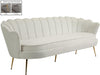 Gardenia Cream Velvet Sofa image