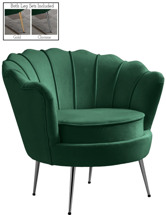 Gardenia Green Velvet Chair - D&N Furniture (PA)