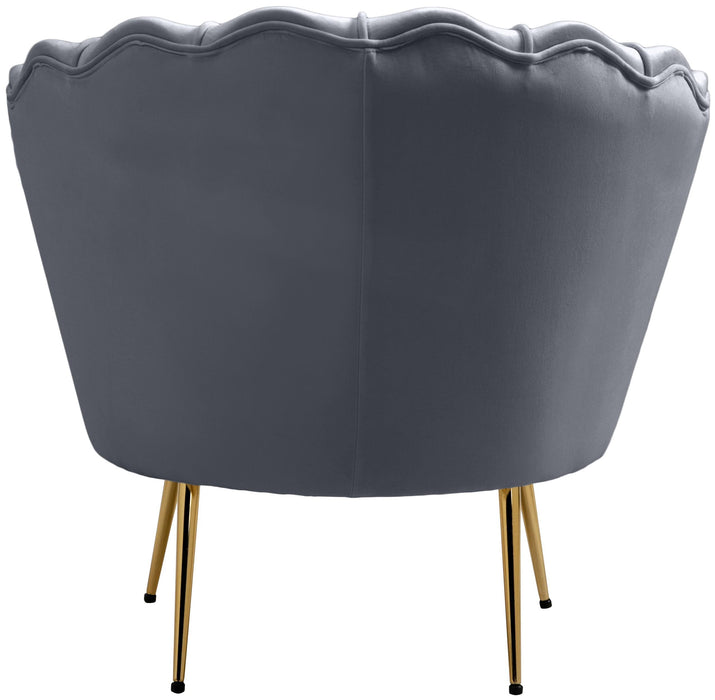 Gardenia Grey Velvet Chair