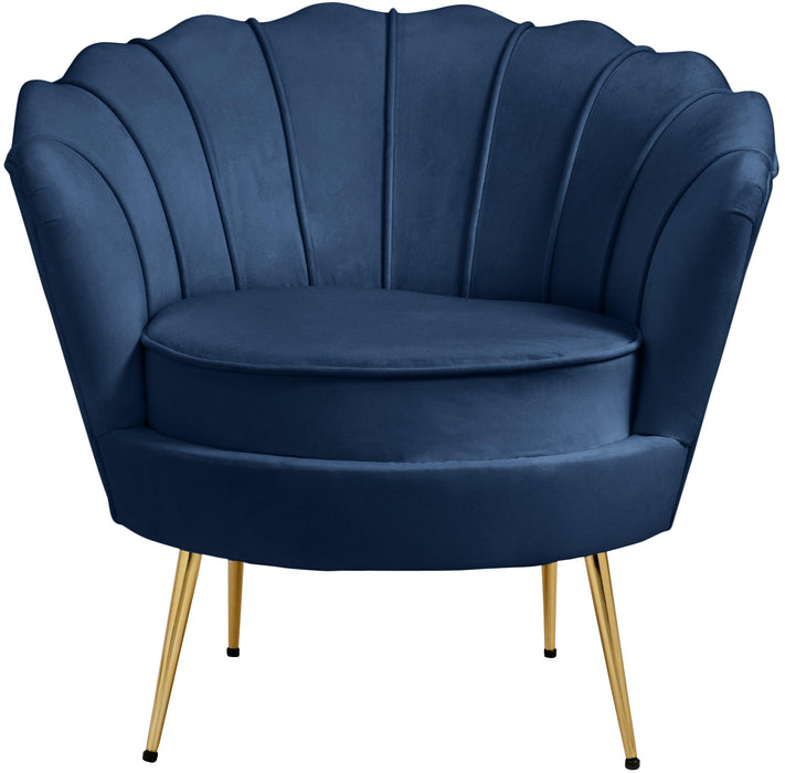 Gardenia Navy Velvet Chair - D&N Furniture (PA)