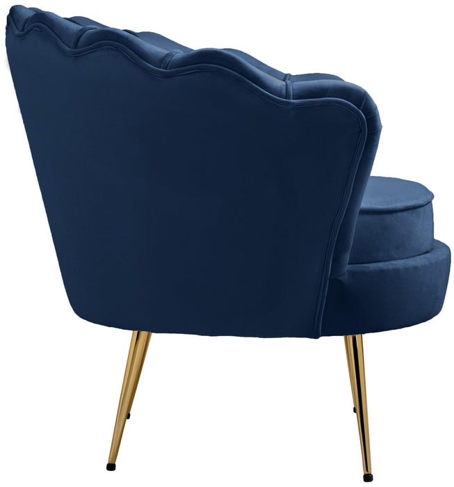 Gardenia Navy Velvet Chair - D&N Furniture (PA)