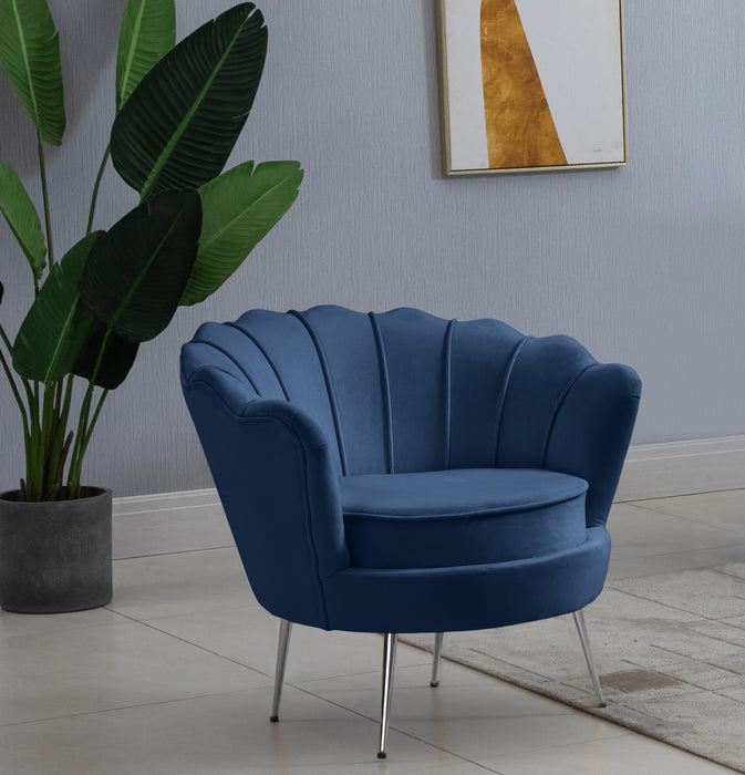 Gardenia Navy Velvet Chair - D&N Furniture (PA)