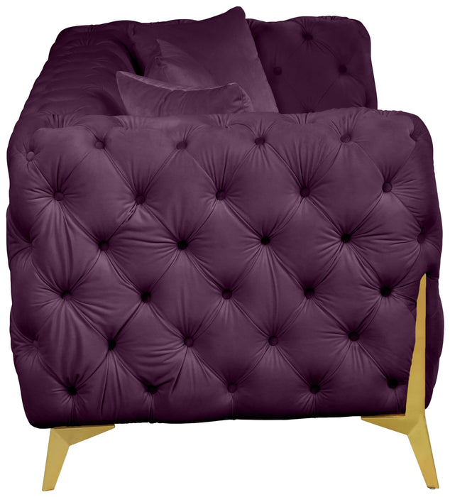 Kingdom Purple Velvet Sofa - D&N Furniture (PA)