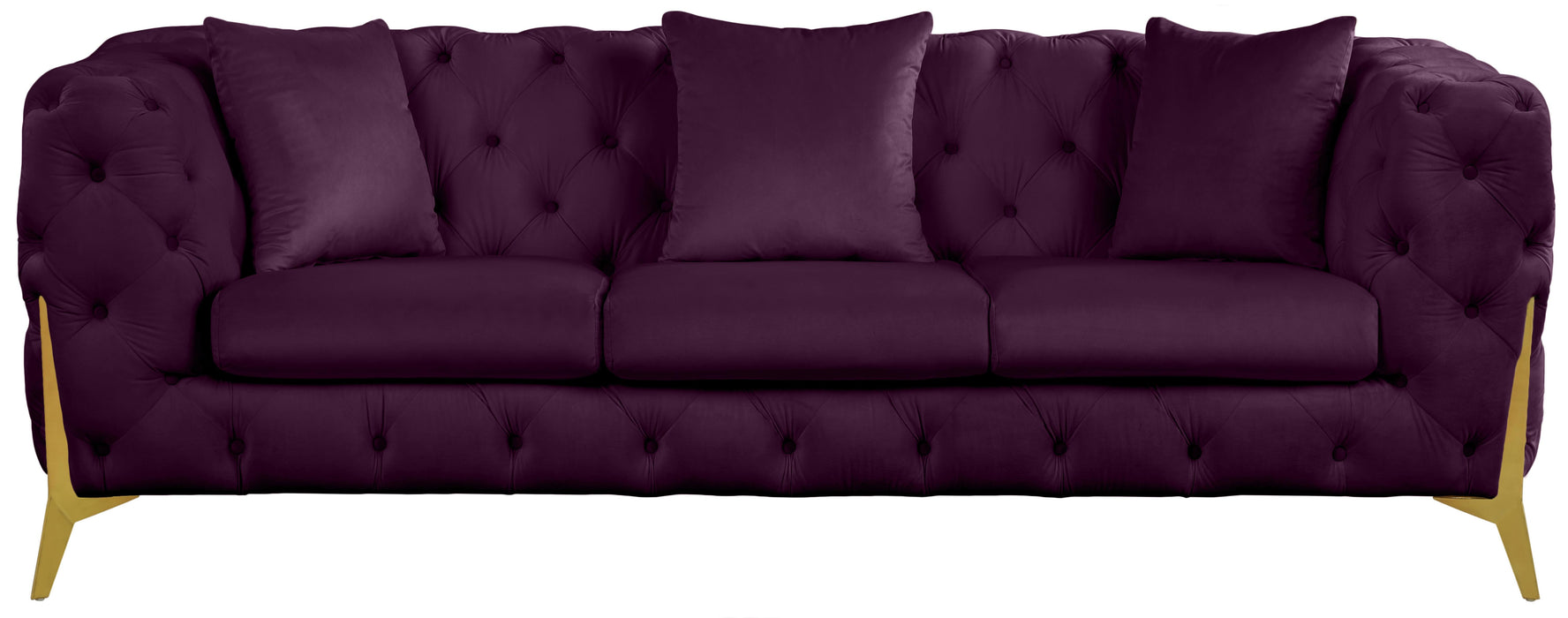 Kingdom Purple Velvet Sofa - D&N Furniture (PA)