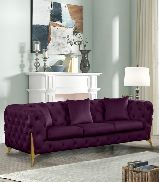Kingdom Purple Velvet Sofa - D&N Furniture (PA)