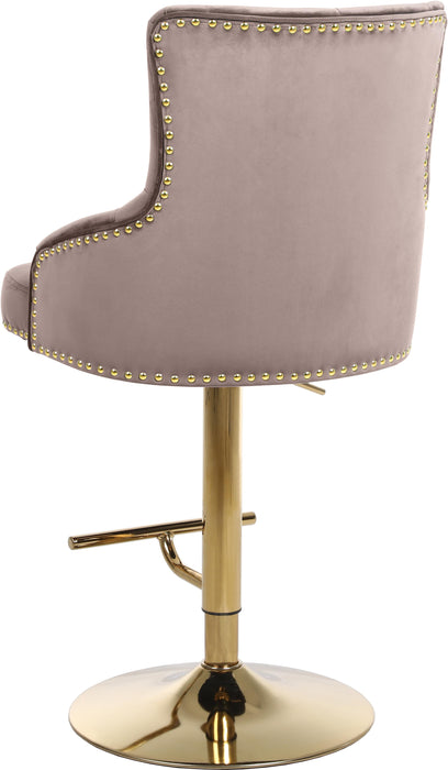 Claude Pink Velvet Adjustable Stool - D&N Furniture (PA)