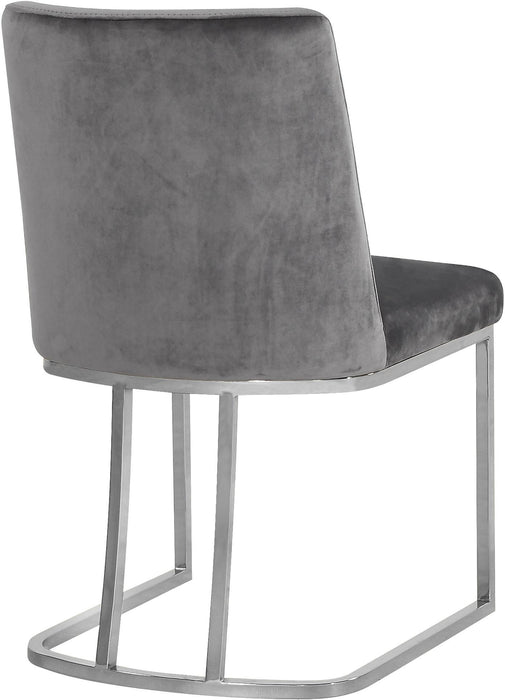 Heidi Grey Velvet Dining Chair - D&N Furniture (PA)