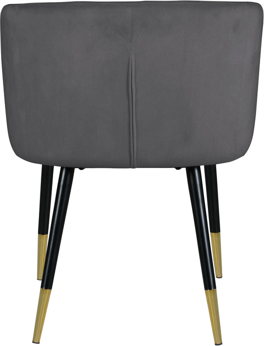 Louise Grey Velvet Dining Chair - D&N Furniture (PA)