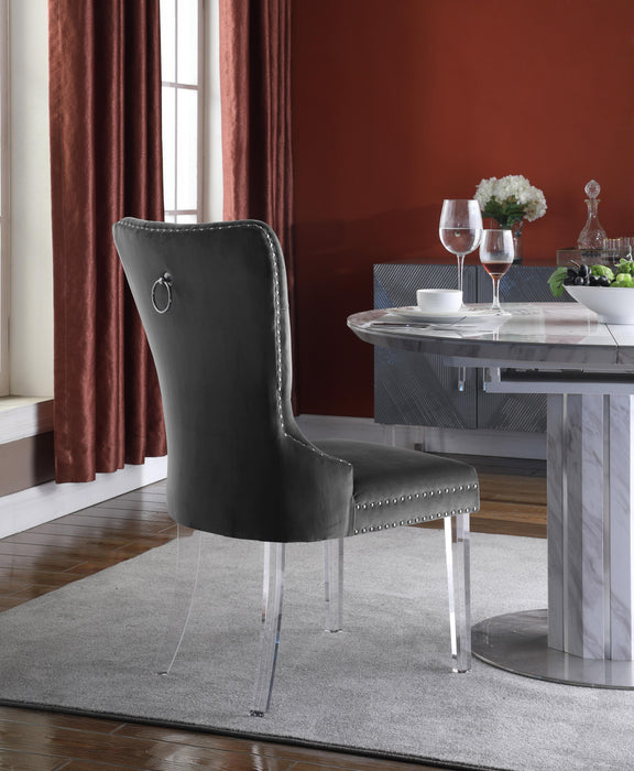 Miley Grey Velvet Dining Chair - D&N Furniture (PA)