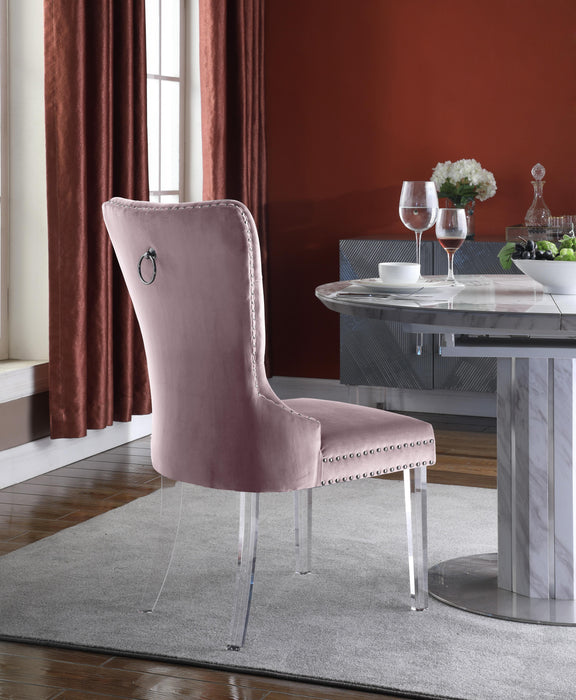 Miley Pink Velvet Dining Chair - D&N Furniture (PA)