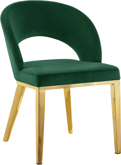 Roberto Green Velvet Dining Chair