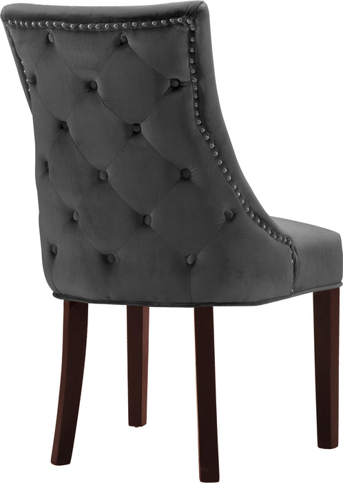 Hannah Grey Velvet Dining Chair - D&N Furniture (PA)