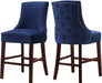 Hannah Navy Velvet Stool image