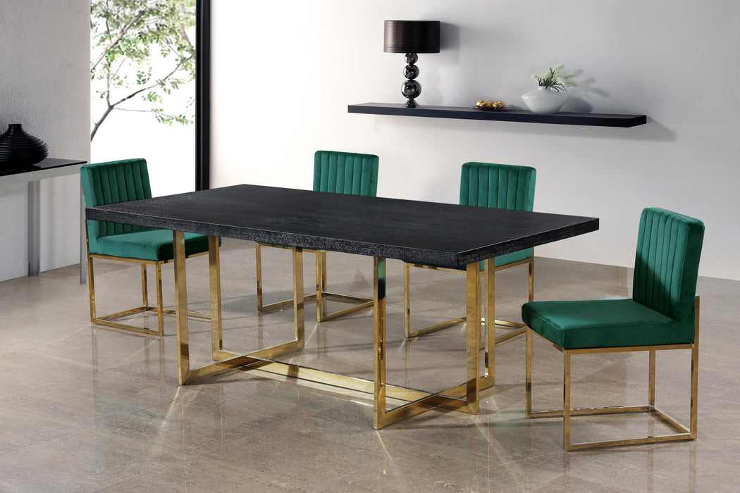 Giselle Green Velvet Dining Chair