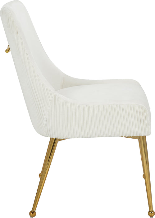 Ace Cream Velvet Dining Chair - D&N Furniture (PA)