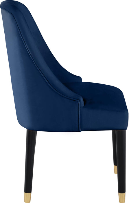 Omni Navy Velvet Dining Chair - D&N Furniture (PA)