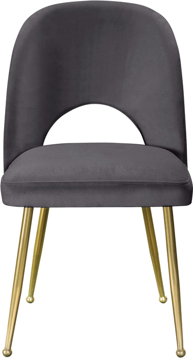 Logan Grey Velvet Dining Chair - D&N Furniture (PA)