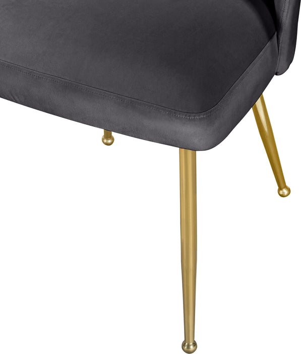 Logan Grey Velvet Dining Chair - D&N Furniture (PA)