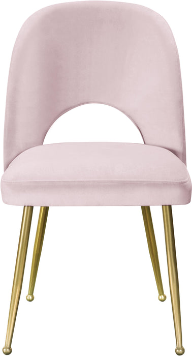 Logan Pink Velvet Dining Chair