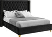 Barolo Black Velvet Queen Bed image