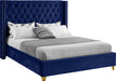 Barolo Navy Velvet King Bed image