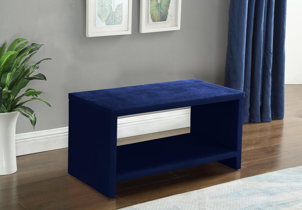 Cleo Navy Velvet Night Stand - D&N Furniture (PA)