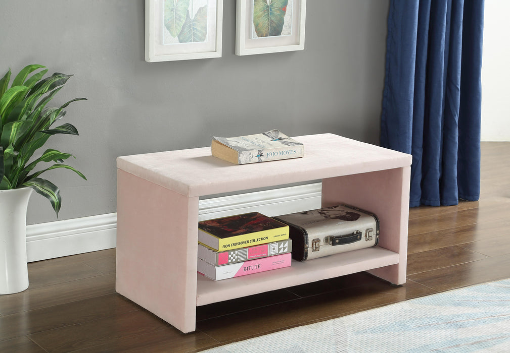 Cleo Pink Velvet Night Stand