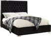 Lexi Black Velvet Queen Bed image