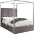 Porter Grey Velvet Queen Bed image